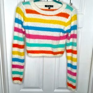 Super soft Blue Blush Cropped Sweater Size Medium